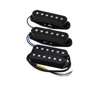 Pastilla de Guitarra eléctrica 3 Unids Vintage Alnico 5 Pickup De La Bobina Simple + Pickups De Humbucker Set Black For Hss Piezas De Guitarra Pastilla Guitarra eléctrica