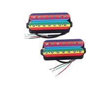 Pastilla de guitarra eléctrica 7 Cuerdas De Recogida De Guitarra Eléctrica Doble Bobina Pickup Con Tornillos Y Caja De Almacenamiento De Color Pastilla guitarra eléctrica