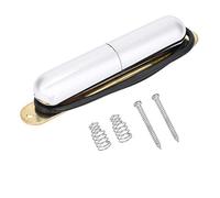 Pastilla de Guitarra Eléctrica, Alnico V Imán Tubo de Lápiz labial Pickup Pastilla de Bobina Simple para Partes de Accesorios de Guitarra ST(plata)