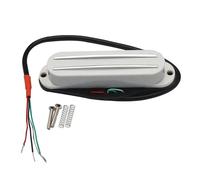 Pastilla de guitarra eléctrica Alnico V Mini Hue Coil Pickup Dual Track 9K Adecuado Para Guitarras Eléctricas En Varios Colores(White)