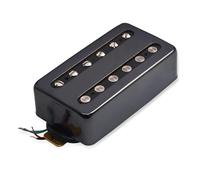 Pastilla de guitarra eléctrica de doble bobina carcasa de cobre de dos formas cuatro cables modificación de línea de guitarra eléctrica única rock Pastilla Instrumento Guitarra(Black)
