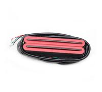 Pastilla De Guitarra Eléctrica Juego De Pastillas Humbucker De Doble Riel Hot Rail Para Guitarra Eléctrica ST Pastilla De Bobina Doble(Red 2)