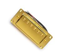 Pastilla de guitarra eléctrica Mini Guitarra Eléctrica Con Pastilla Humbucker Cable De 6 Orificios Y 4 Núcleos Disponible En Varios Colores(Chrome 2Pcs)