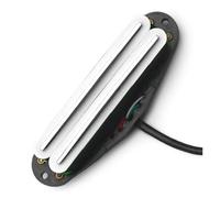 Pastilla de guitarra eléctrica Mini Humbucker Alnico 5 De Alto Rendimiento De 13-14K Disponible En Varios Colores(White Silver)