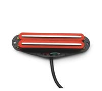 Pastilla de guitarra eléctrica Mini Humbucker Alnico 5 De Alto Rendimiento De 13-14K Disponible En Varios Colores(Red Silver)