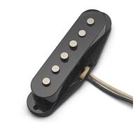 Pastilla De Guitarra Eléctrica Pastilla De Bobina Simple Alnico 3 Con Columna Magnética Escalonada, Clip De Cable De Cartón De Fibra Con Carcasa Para Guitarra Eléctrica ST(Middle)