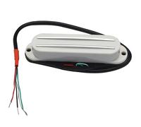 Pastilla De Guitarra Eléctrica Pastilla De Doble Bobina Especificaciones De Bobina Simple Pastilla Pequeña De Doble Pista Imán Alnico 5 Adecuada Para Guitarra Eléctrica ST(White)