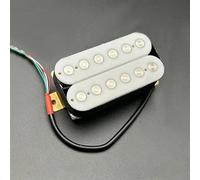 Pastilla De Guitarra Eléctrica Pastilla De Guitarra Eléctrica Humbucker Big Pole Piece De Doble Bobina Con Cable De 4 Conductores/división De Bobina(Neck C)