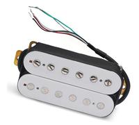 Pastilla De Guitarra Eléctrica, Pastilla Divisoria De Bobina Humbucker, Pastilla De Doble Bobina, 4 Cables De Conducta, Salida De N-7.5K/B-15K, Blanco pastilla de guitarra clasica (Color : Bridge Pic