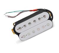 Pastilla De Guitarra Eléctrica, Pastilla Divisoria Humbucker, Pastilla De Doble Bobina, 4 Cables Conductores, Salida De N-7.5K/B-15K, Color Blanco pastilla de guitarra clasica (Color : Neck Pickup)