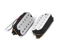Pastilla De Guitarra Eléctrica, Pastilla Divisoria Humbucker, Pastilla De Doble Bobina, 4 Cables Conductores, Salida De N-7.5K/B-15K, Color Blanco pastilla de guitarra clasica (Color : Neck and Bridg