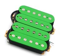Pastilla De Guitarra Eléctrica, Pastilla Divisoria Humbucker, Pastilla De Doble Bobina, 4 Cables Conductores, Salida N-7.5K/B-15K, Verde pastilla de guitarra clasica (Color : Neck and Bridge)