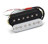 Pastilla De Guitarra Eléctrica, Pastilla Divisoria Humbucker, Pastilla De Doble Bobina, 4 Cables Conductores, Salida De N-7.5K/B-15K, Negro/blanco pastilla de guitarra clasica (Color : Neck Pickup)