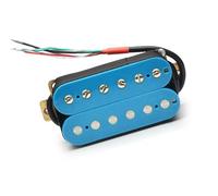 Pastilla De Guitarra Eléctrica, Pastilla Divisoria Humbucker, Pastilla De Doble Bobina, 4 Cables Conductores, Salida De N-7.5K/B-15K, Azul Claro pastilla de guitarra clasica (Color : Neck Pickup)