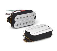 Pastilla De Guitarra Eléctrica, Pastilla Divisoria Humbucker, Pastilla De Doble Bobina, 4 Cables Conductores, Salida De N-7.5K/B-15K, Color Blanco pastilla de guitarra clasica (Color : Neck and Bridg