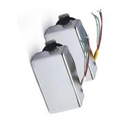 Pastilla de guitarra eléctrica Pastilla Eléctrica Sellada De Doble Bobina Alnico 2 Con 4 Bobinas Y Salida De Cable 7.5K/15K(Chrome one set)