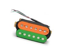 Pastilla De Guitarra Eléctrica, Pastilla Humbucker Con División De Doble Bobina, Cable De 4 Conductores, Salida De N-7.5K/B-15K, Naranja/verde pastilla de guitarra clasica (Color : Bridge Pickup)