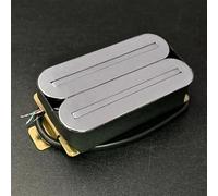 Pastilla De Guitarra Eléctrica Pastilla Humbucker Para Guitarra Eléctrica, De Doble Bobina Y Doble Riel, Para Mástil O Puente De Guitarra Con Poste De Acero De 57 Mm, Varios Colores Opcionales(Sliver)
