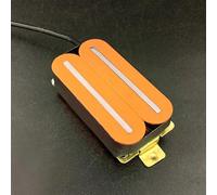 Pastilla De Guitarra Eléctrica Pastilla Humbucker Para Guitarra Eléctrica, De Doble Bobina Y Doble Riel, Para Mástil O Puente De Guitarra Con Poste De Acero De 57 Mm, Varios Colores Opcionales(Orange)