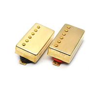 Pastilla de guitarra eléctrica Pickup De Guitarra Eléctrica Chrome Cuello Puente De Recogida Para Lp Cubierta De Latón De Guitarra Eléctrica Pastilla guitarra eléctrica (Color : Neck and Bridge-1)