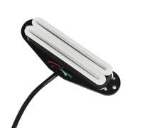 Pastilla De Guitarra Eléctrica Profesional Pastilla De Cerámica Con Rieles Duales Pastilla De Bobina Única Rieles Duales Calientes Para Piezas De Guitarra Eléctrica ST/SSS 3 Uds (Color : White)