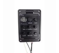 Pastilla De Guitarra EQ Caja Eléctrica Ecualizador Accesorios De Guitarra Pastilla Popular Pantalla LCD(Bk 201)