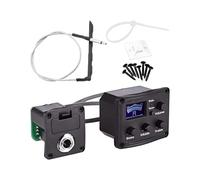 Pastilla de Guitarra Genérico - Preamplificador de Ecualizador de 3 Bandas, de Afinador con Pantalla LCD | Para violín acústico eléctrico mandolina instrumentos de cuerda música conciert