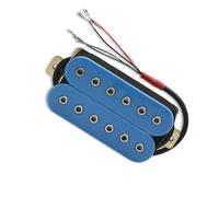 pastilla de guitarra Guitarra Eléctrica 12 Pastillas De Doble Bobina Hexagonales Ajustables Para Pastilla Divisoria De Bobina De Guitarra De 6 Cuerdas N7.5K/B15K Azul Claro (Color : Neck Pickup)