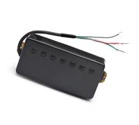 pastilla de guitarra Humbucker Con Cubierta De Latón Para Guitarra De 7 Cuerdas, Pastilla Con División De Bobina Ranurada De 8,5 K/14K Para Guitarra Eléctrica De 7 Cuerdas (Color : Black N and B 1set
