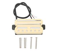 Pastilla de guitarra Mtlavishness Excelente sonido Ruido Sellado completo de cera Fácil de instalar Material de metal y plástico Para mástil de guitarra Pastilla de puente central
