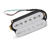 pastilla de guitarra Pastilla De Guitarra Eléctrica, Pastilla Divisoria Humbucker, Pastilla De Doble Bobina, 4 Cables Conductores, Salida De N-7.5K/B-15K, Color Blanco (Color : Bridge Pickup)