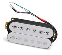 pastilla de guitarra Pastilla De Guitarra Eléctrica, Pastilla Divisoria Humbucker, Pastilla De Doble Bobina, 4 Cables Conductores, Salida De N-7.5K/B-15K, Color Blanco (Color : Neck Pickup)