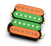 pastilla de guitarra Pastilla De Guitarra Eléctrica, Pastilla Humbucker Con División De Doble Bobina, Cable De 4 Conductores, Salida De N-7.5K/B-15K, Naranja/verde (Color : Neck and Bridge)