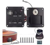 Pastilla de guitarra, pastilla de guitarra folclórica - de pastilla ajustable Control de volumen de guitarra,Kit de sintonizador de tono de volumen Accesorios de preamplificador de guitarra para