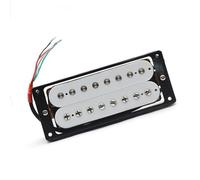 pastilla de guitarra Pastilla Humbucker De Guitarra Eléctrica De Doble Bobina De 8 Cuerdas, Pastilla Divisoria De Bobina, Piezas De Guitarra De Salida N10K/B15K, Color Blanco (Color : Neck with frame