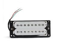 pastilla de guitarra Pastilla Humbucker De Guitarra Eléctrica De Doble Bobina De 8 Cuerdas, Pastilla Divisoria De Bobina, Piezas De Guitarra De Salida N10K/B15K, Color Blanco (Color : Bridge with fra