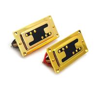 pastilla de guitarra Pastilla Humbucker Para Guitarra Eléctrica, Dos Líneas, 6 Orificios, Cuello/pastilla De Puente, Negro/dorado (Color : Gold N and B)