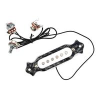 Pastilla de guitarra precableada de 6 cuerdas con botones de control de volumen y tono, parte de guitarra activa precableada, parte de guitarra precableada con perillas, parte de guitarra