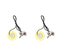 Pastilla de Guitarra, Transductor Piezoeléctrico de Recogida de Metal de 50 Mm, Amplificador Precableado para Mandolina, Caja de Cigarros, Guitarra, Violín, Ukelele, Banjo