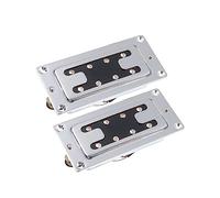 Pastilla De Imán De Cerámica Humbucker De Doble Bobina De Estilo Mini Para Piezas De Bajo Eléctrico De 4 Cuerdas Juego de Pastillas Guitarra (Color : Set)