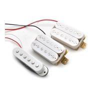 pastilla de puente Arnés De Cableado Para Pastilla De Guitarra Eléctrica Precableado Interruptor De 5 Vías 2T1V Pastilla Multitipo Para Guitarra Eléctrica ST Negro Y Blanco(HSH White)