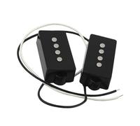 pastilla de puente Cables De Tela Trenzados Con Bobina De Fibra Para Pastilla De Bajo Alnico 5 PB Abiertos Para Accesorios De Bajo De 4 Cuerdas
