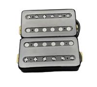 pastilla de puente Cubierta De Latón Estilo II Pastilla De Guitarra Eléctrica Pastilla Divisoria Humbucker Pastilla De Doble Bobina Salida N7.5K/B15K Negro(C)
