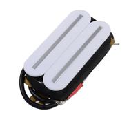 Pastilla de puente de doble riel con bobina de 4 cables, bajos de cobre, pastillas Humbucker, accesorios de ukelele, pastilla de puente blanco
