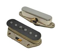pastilla de puente Juego De Pastilla De Guitarra TL Vintage De 64 ' Puente Escalonado Pastilla De Guitarra Eléctrica Alnico 5 Cubierta De Tela Reemplazo(B)