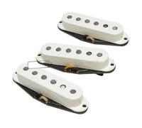 pastilla de puente Juego De Pastillas De Guitarra Eléctrica Alnico 5 ST Single Coil HFV De Polo Escalonado(White)