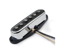 pastilla de puente Pastilla De Guitarra Eléctrica Alnico 5 Escalonada Estilo ST Con Cubierta De Latón Abierta Bobina De Fibra Pastilla ST Estilo Vintage Cromado(Neck 1pc)