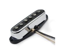 pastilla de puente Pastilla De Guitarra Eléctrica Alnico 5 Escalonados Estilo ST Cubierta De Latón Abierta Bobina De Fibra Pastilla ST Cromo Vintage(Bridge 1pc)