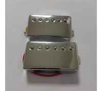 pastilla de puente Pastilla De Guitarra Eléctrica LP Carcasa De Latón Abierta EQ De Guitarra Chapada En Oro Pastilla Chapada En Plata 50# 52#(A,A Set of 50+52)