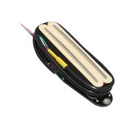 pastilla de puente Pastilla De Guitarra Humbucker Con Rieles Duales 1 Uds Para Piezas De Guitarra Eléctrica(Yellow 13.2K)